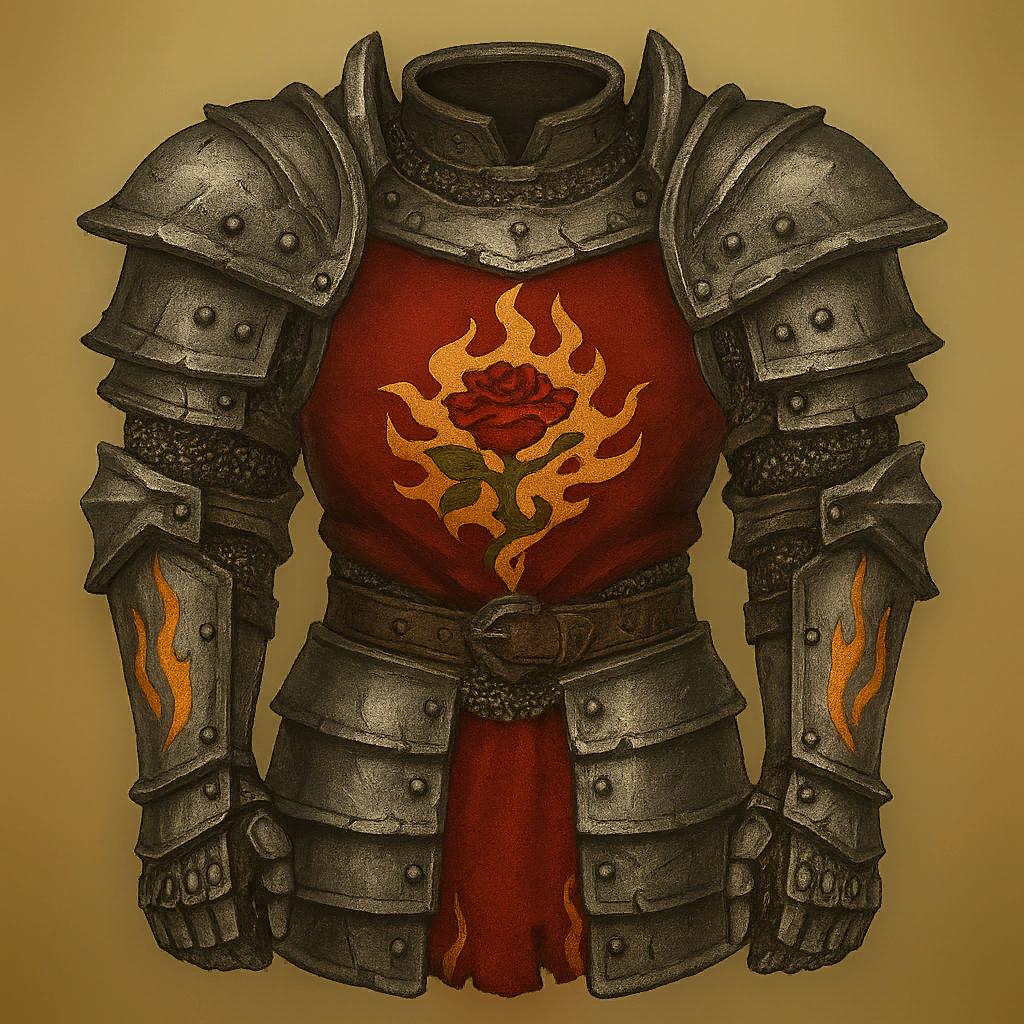 ZBROJA OGNISTEJ RÓŻY (KOSTIUM)
